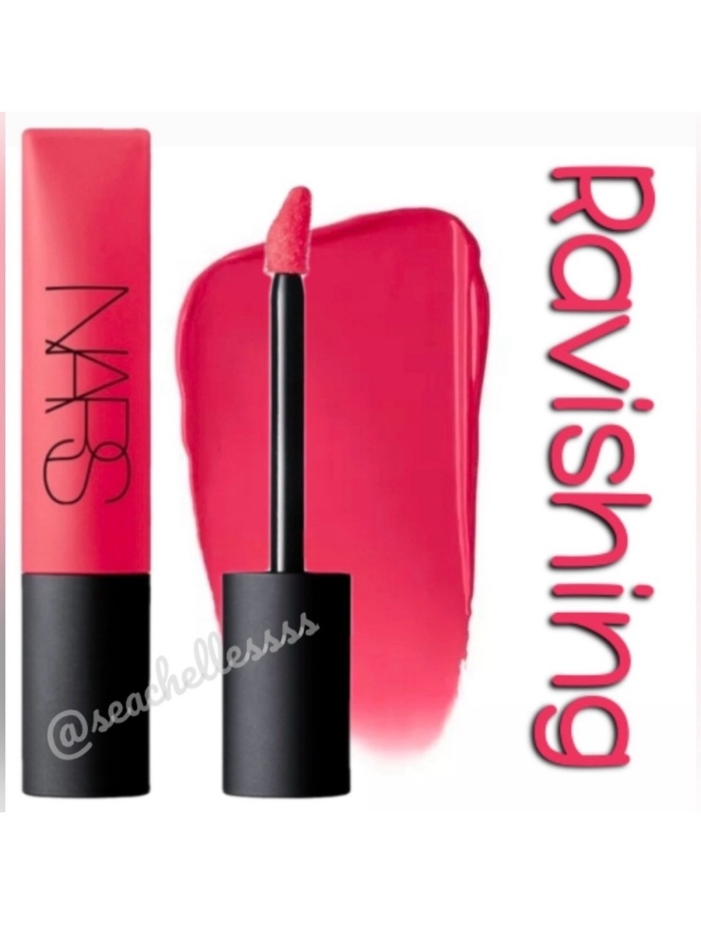 Ravished Air Matte Lip Color Nars Bright Berry Pink Brand New in Box Authentic